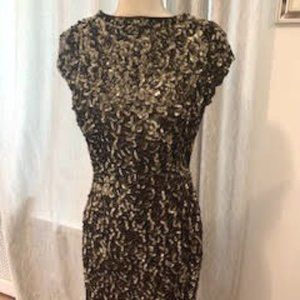 Alice + Olivia Brown Sequence Dress Sz S